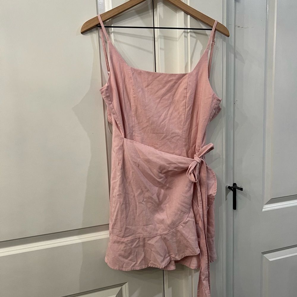 Princess Polly pink dress mini size 6 women’s ruffle summer dress vacation M362